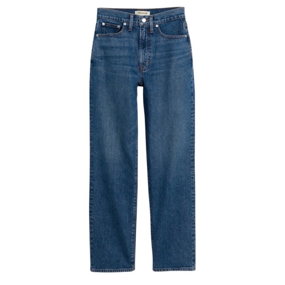 Madewell The Perfect Vintage Straight Leg Jeans Size 25 High Rise Blue Denim